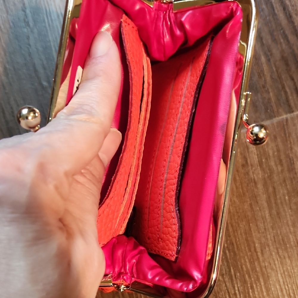 Dooney & Bourke Vibrant Coral Coin Purse - Picture 3 of 3